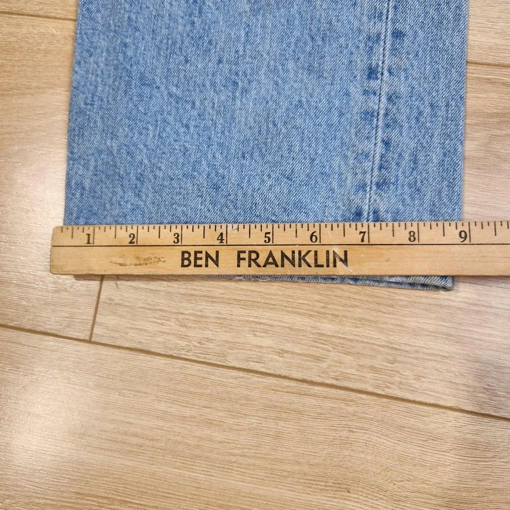 Levis 501 Jeans Mens 36x34 Light Wash Blue Button Fly Straight Denim Casual